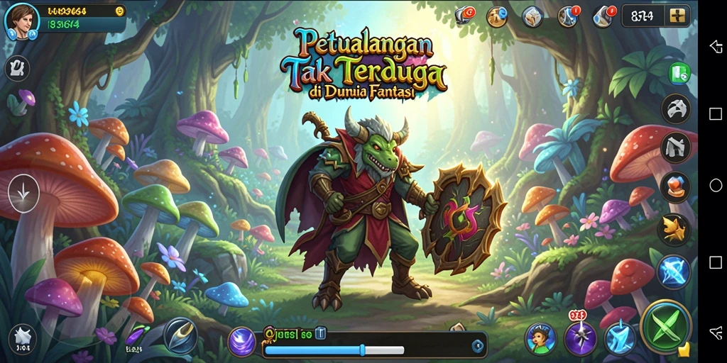 Tampilan aksi seru dalam game petualangan 8364.