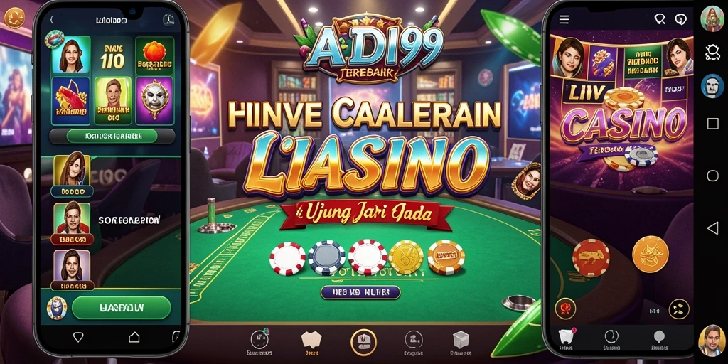Gameplay Live Casino ADI99 menampilkan dealer langsung dan suasana kasino yang nyata.