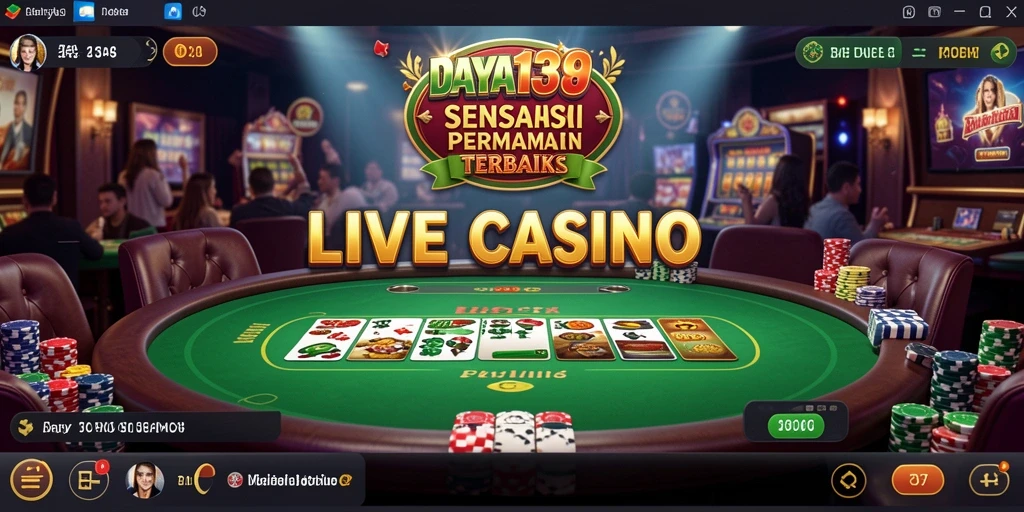 Tampilan gameplay Live Casino yang menarik dan interaktif di DAYA138.
