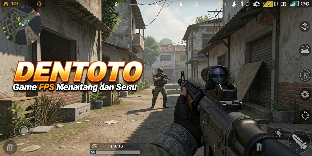 Tampilan gameplay DENTOTO yang mendebarkan dan seru.