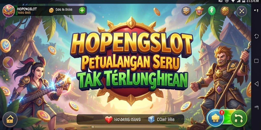 Screenshot HOPENGSLOT menampilkan aksi seru dalam dunia petualangan.