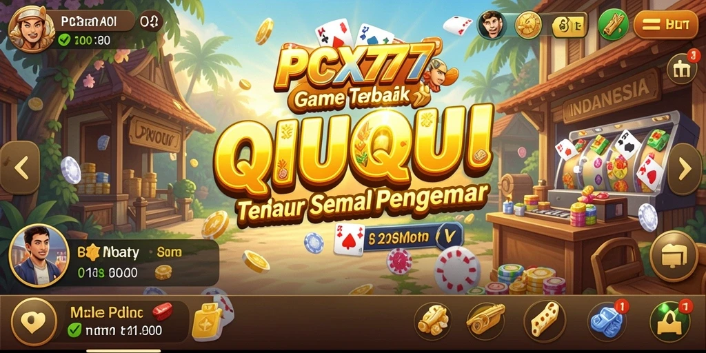 Tampilan gameplay QiuQiu yang mendebarkan di PCX777.