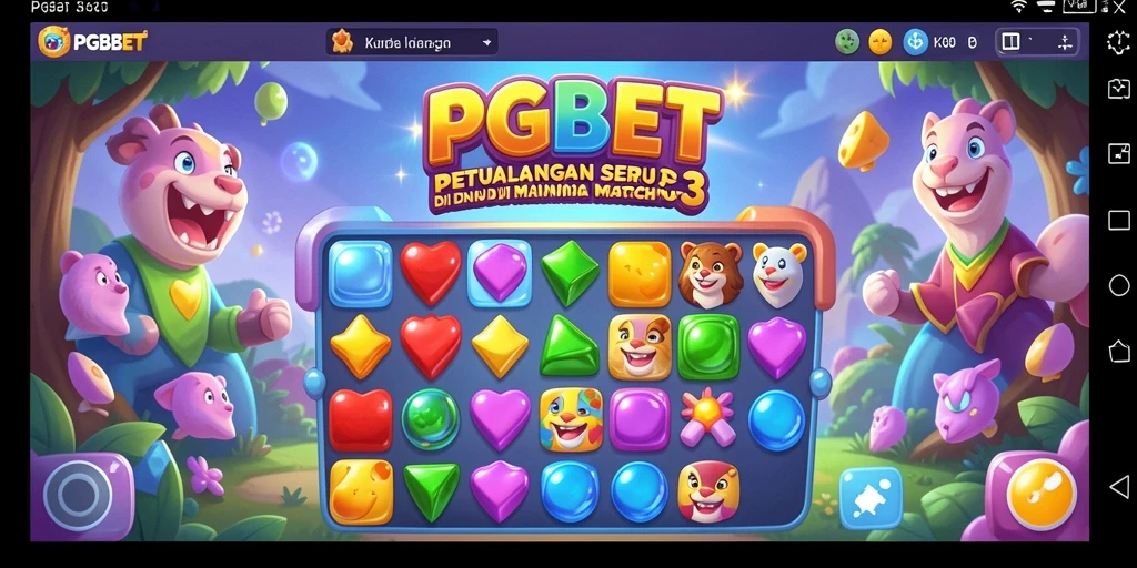 Tampilan gameplay menarik dari PGBET dengan berbagai kristal colorfull.