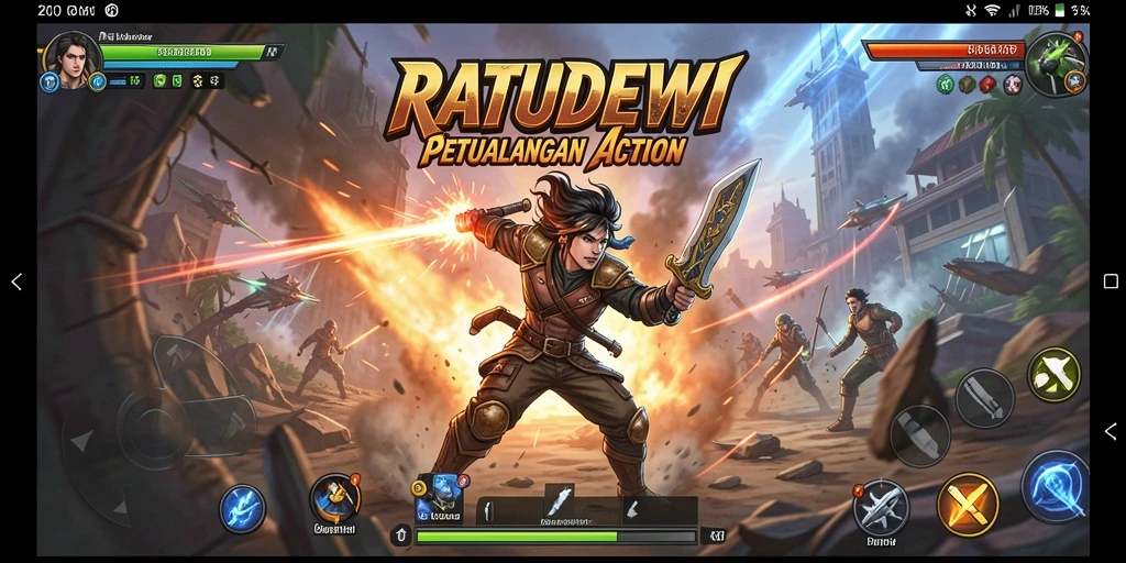 Tampilan gameplay seru dan menegangkan dalam RATUDEWI.