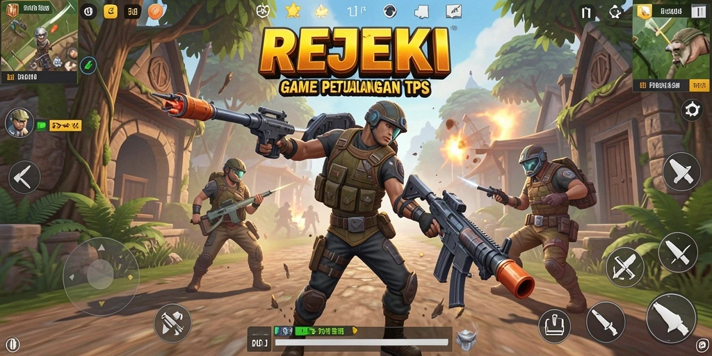 Tampilan gameplay seru dari REJEKI dengan aksi tak terduga.